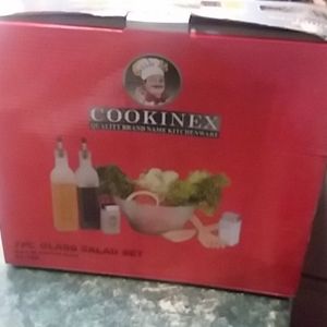 NIB☆ Glass Salad Set